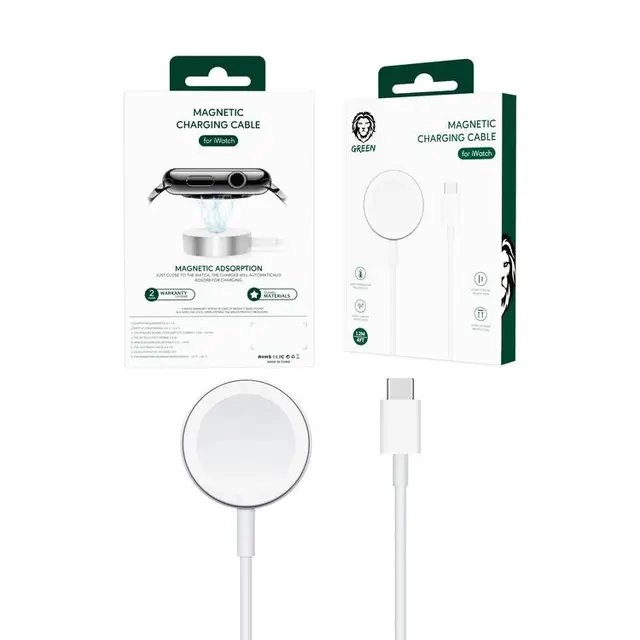 کابل شارژ مغناطیسی اپل واچ گرین لاین Magnetic Charging Cable 1.2M