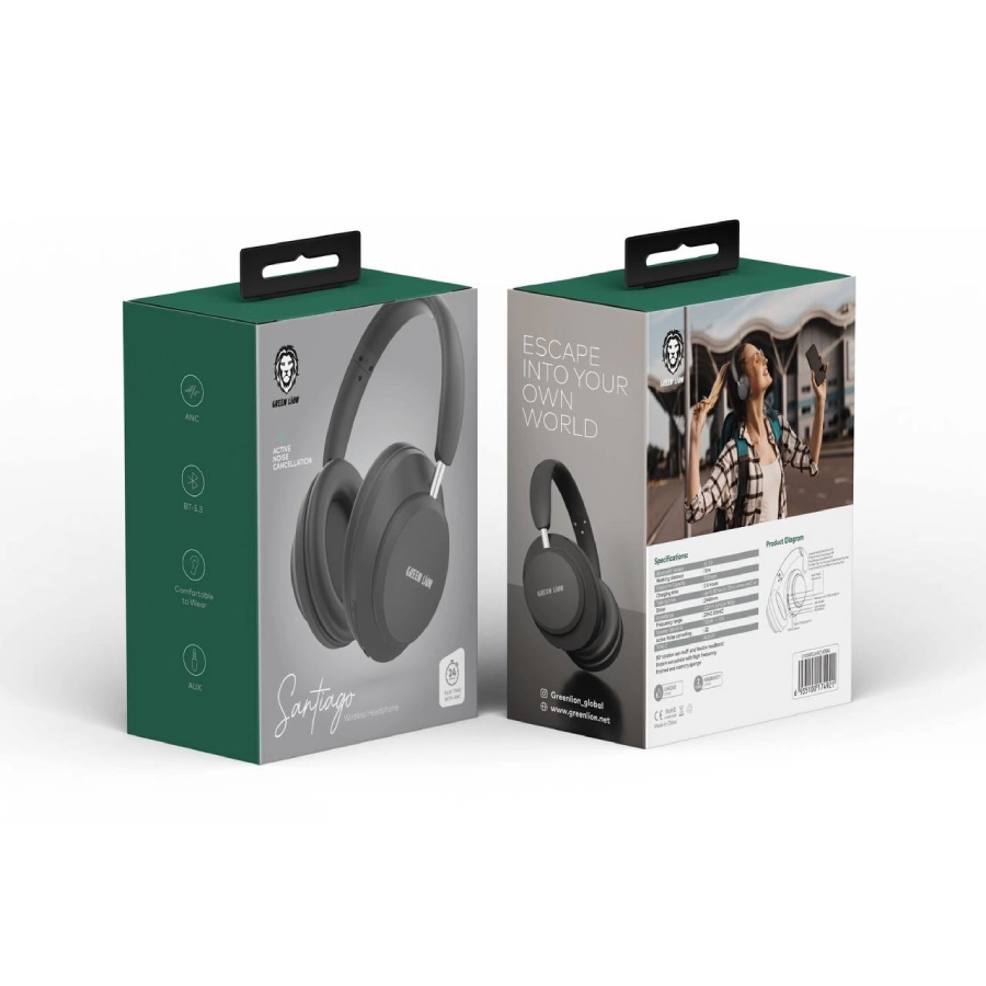 هدفون بی‌سیم گرین لاین santiago wireless headphone