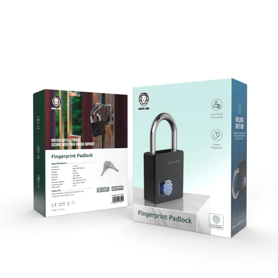 قفل اثر انگشتی گرین لاین مدل Fingerprint Padlock