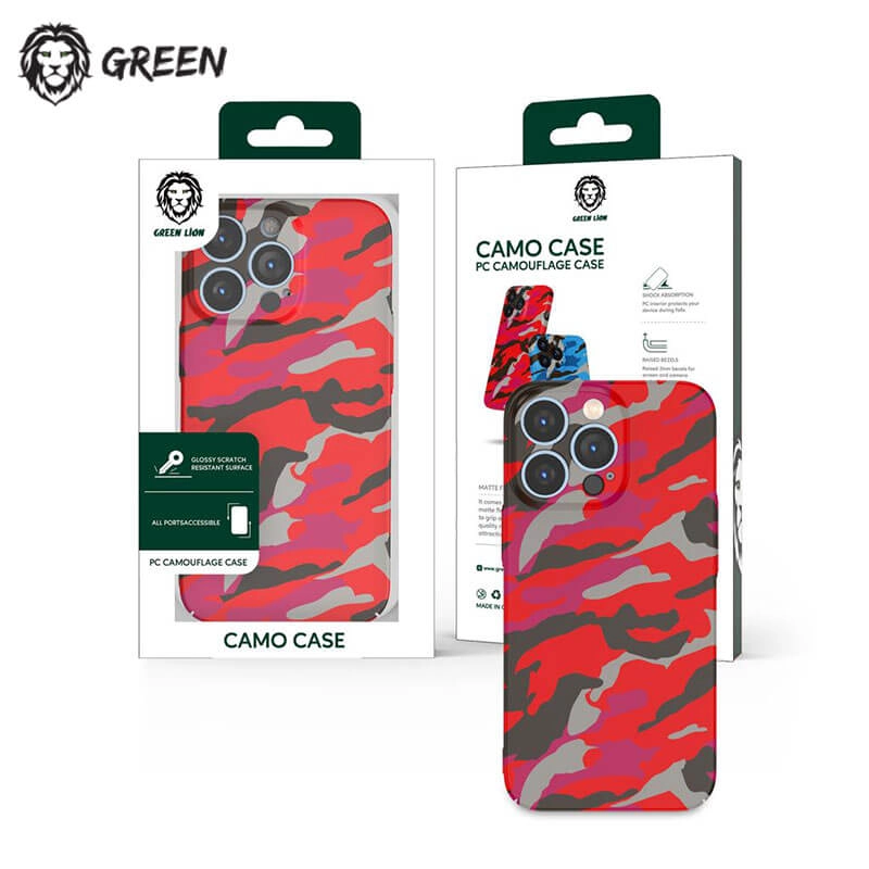 کاور چریکی گرین مدل Pc Camouflage Case برای گوشی موبایل اپل iPhone 13 Pro Max