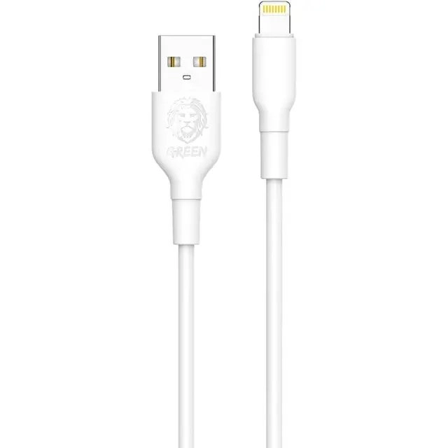 کابل تبدیل Lightning گرین لاین مدل PVC Lightning Cable 1.2m 2A