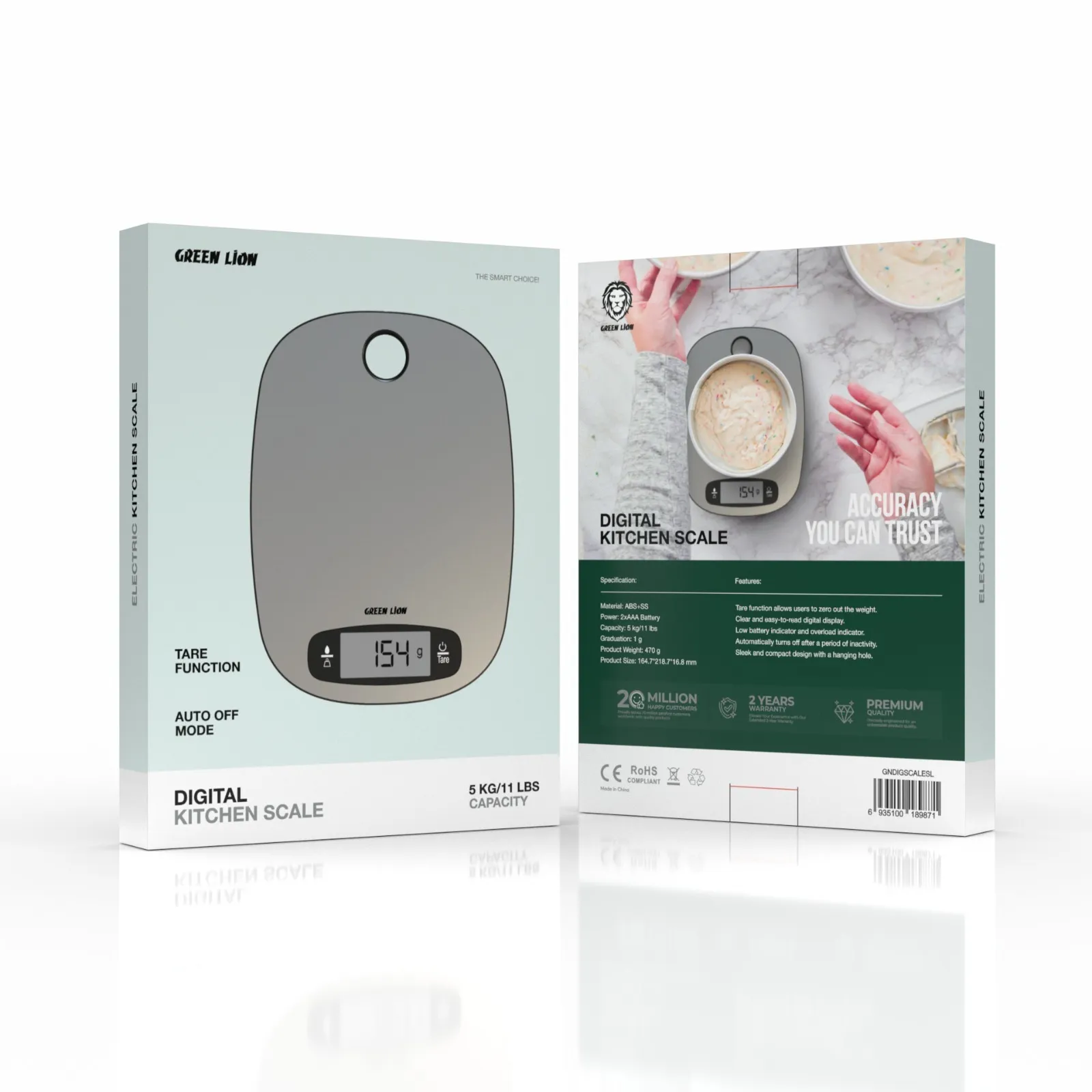 ترازوی آشپزخانه دیجیتال گرین لاین Digital Kitchen Scale