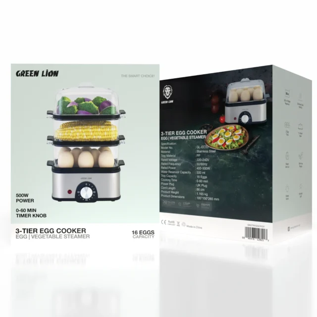 بخارپز تخم‌مرغ و سبزیجات گرین لاین