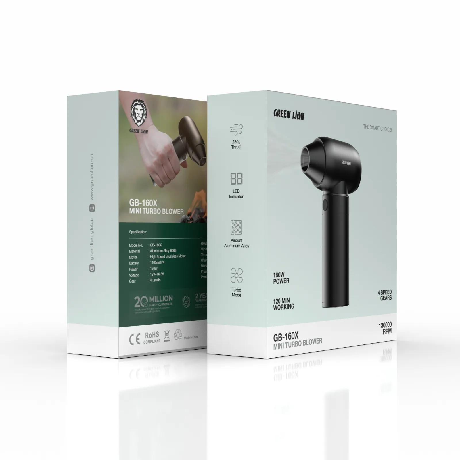 بلوور مینی توربو گرین لاین مدل GB-160X