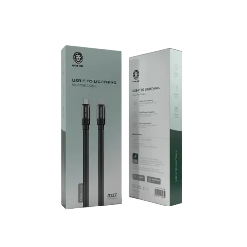 کابل سیلیکونی USB-C به لایتنینگ گرین‌ لاین (1m)