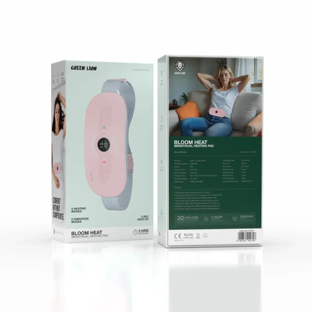 ﻣﺎﺳﺎژور ﻗﺎﻋﺪگی ﮔﺮﯾﻦ ﻻﯾﻦ Bloom Heat Menstrual heating Pad