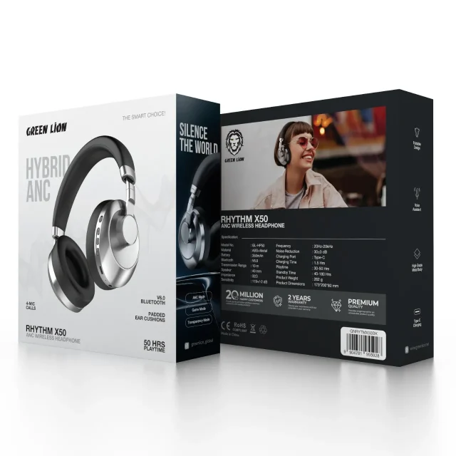 هدفون بی‌سیم گرین لاین مدل Rhythm X50 ANC