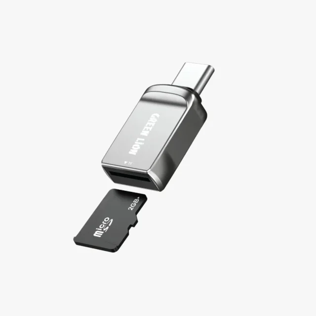 SD Card تایپ USB C به Micro SD گرین لاین SD Card Reader USB-C to Micro SD