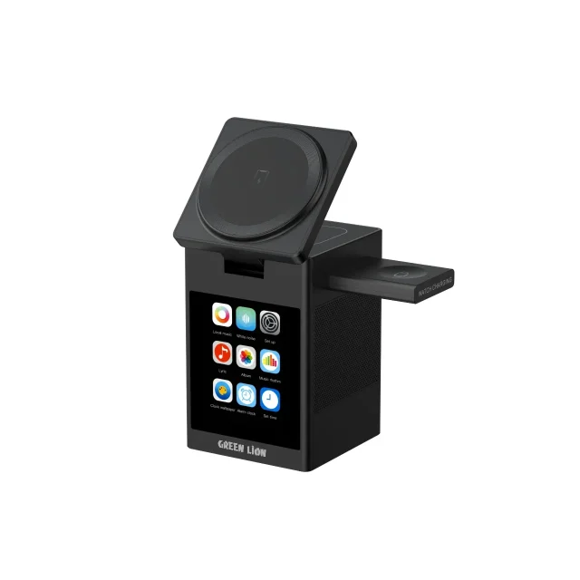 شارژر بی‌سیم با نمایشگر LCD و بلندگو Smart Station Pro گرین لاین