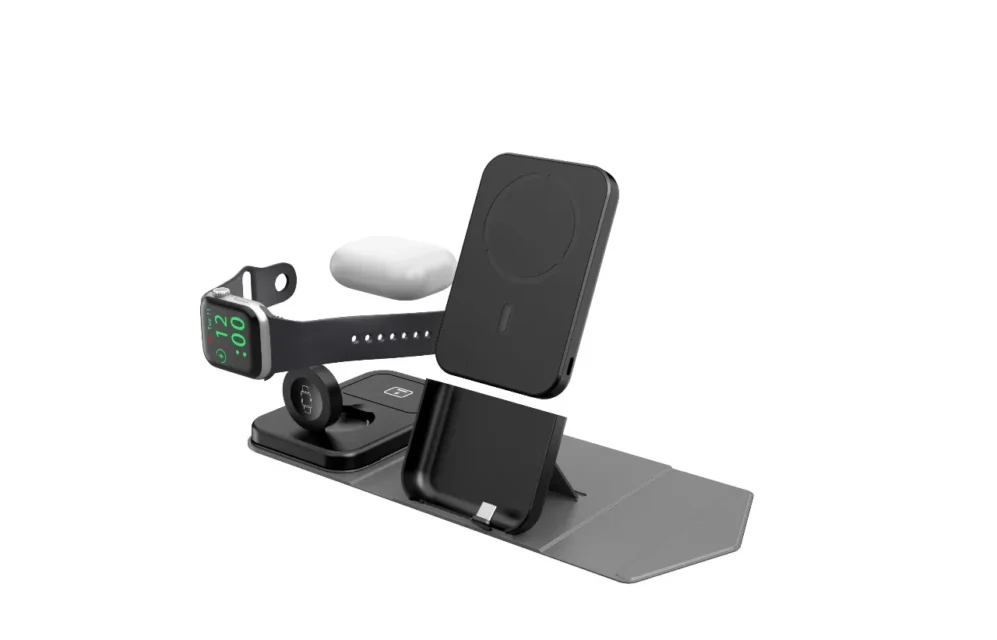 شارژر بی‌سیم و پاوربانک ۵۰۰۰ هزار ۳ در ۱ گرین لاین Trio Charge Pro 5000mAh Power Bank