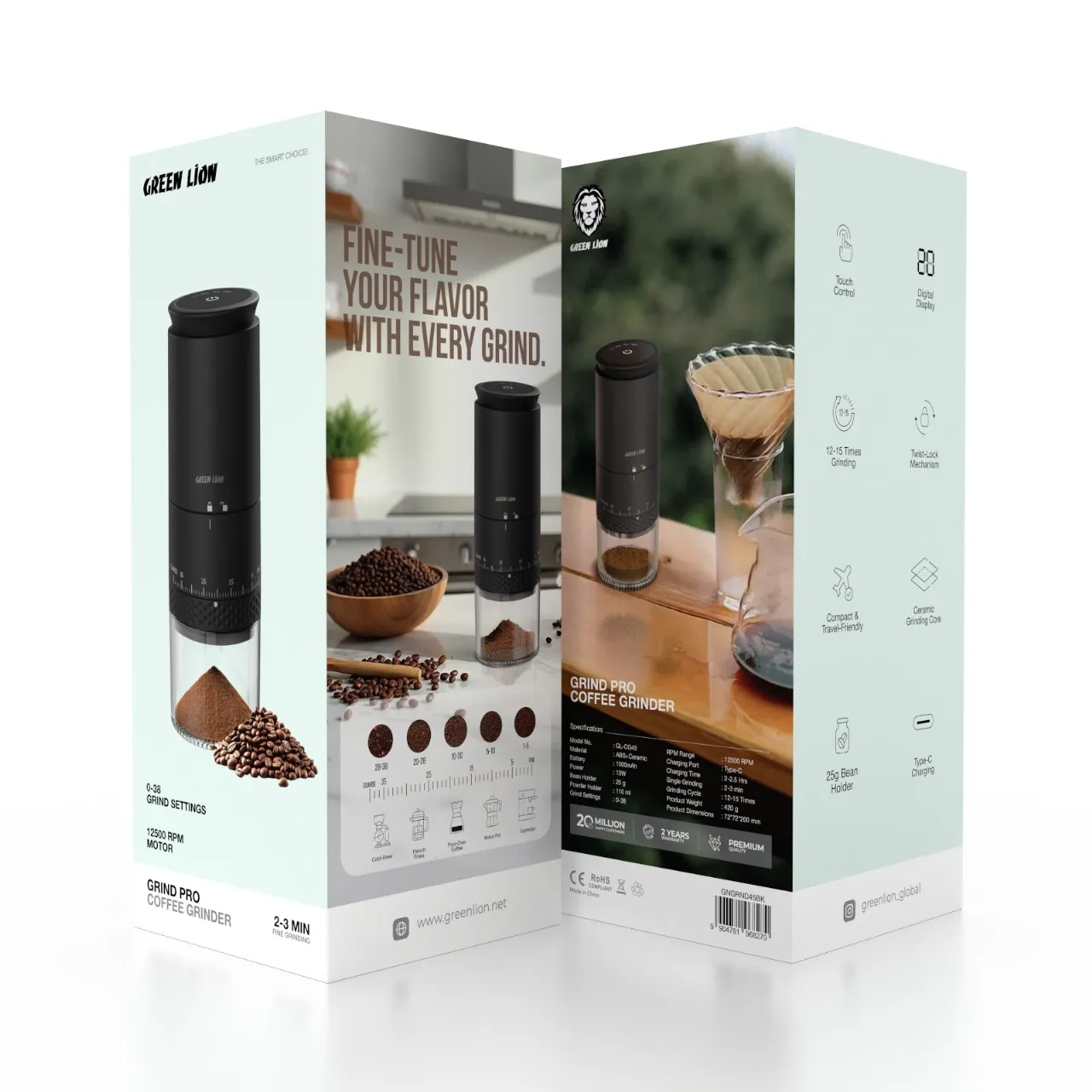 آسیاب قهوه گرین لاین مدل Grind Pro