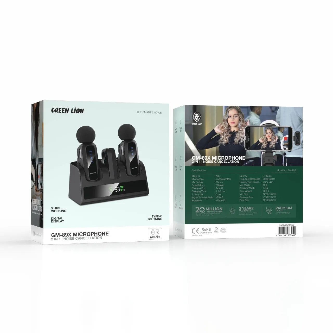 میکروفون دو کاره بی‌سیم گرین لاین مدل GM•89X