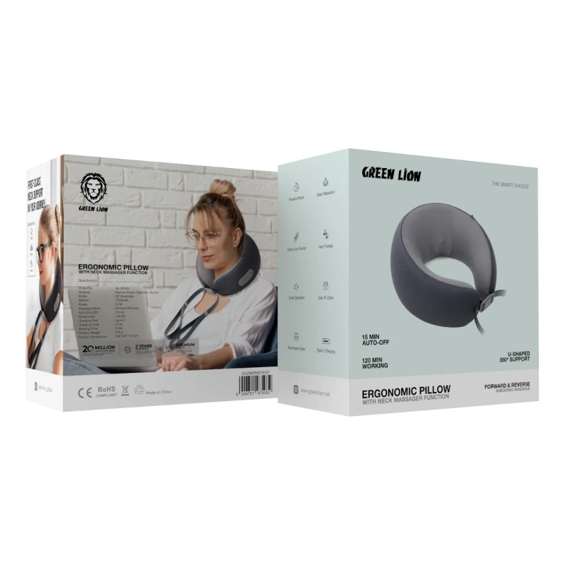 بالش و ماساژور ارگنومیک گردن گرین لاین Ergonomic Neck Pillow