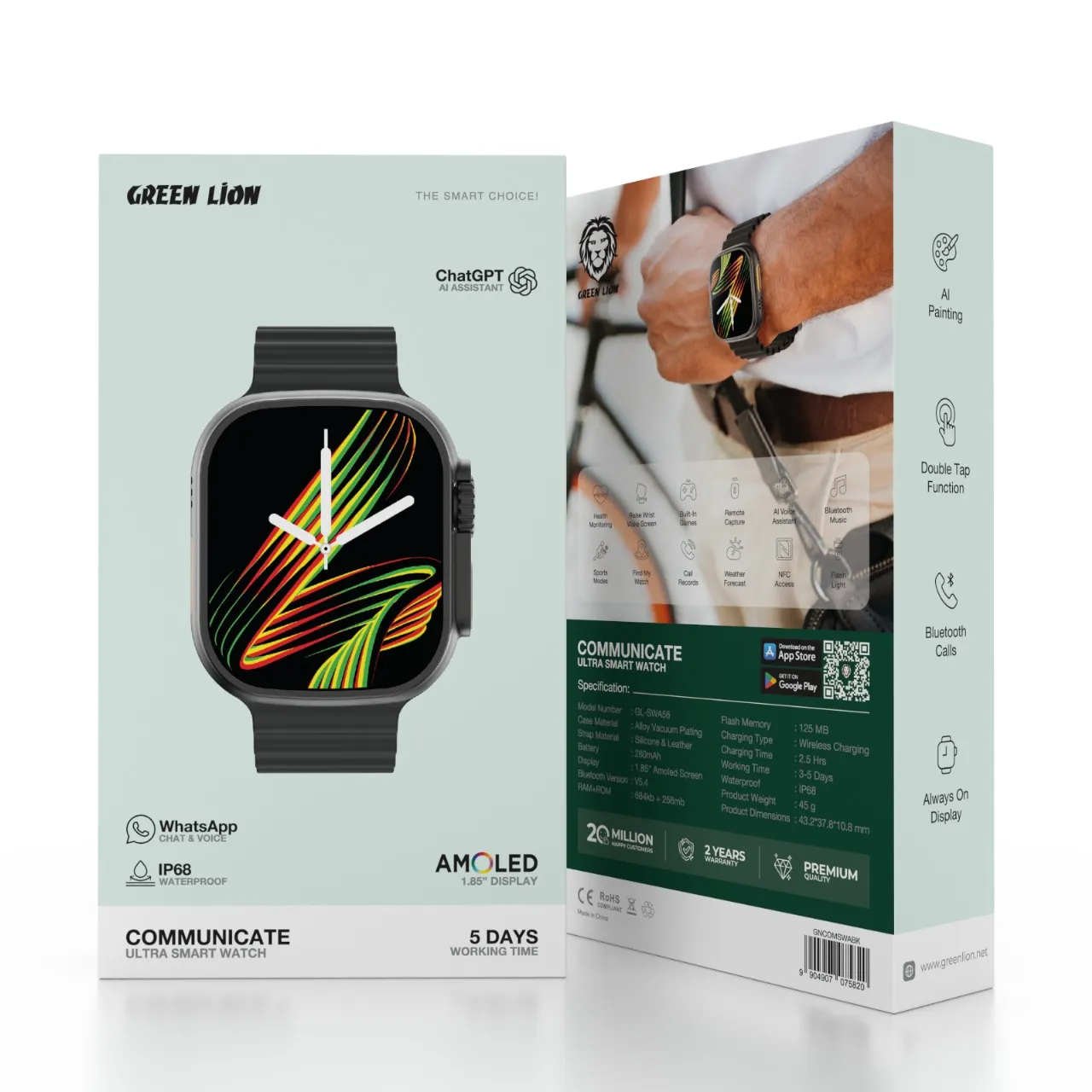 ساعت فوق هوشمند گرین لاین Communicate Ultra Smart Watch