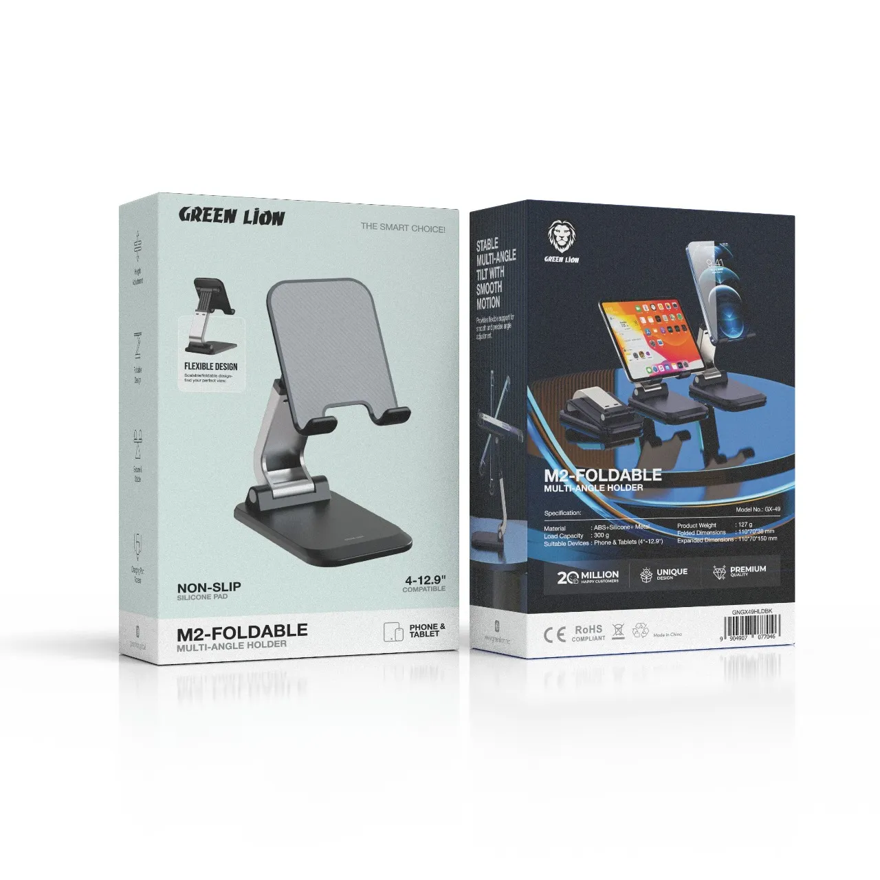 پایه نگهدارنده گوشی تاشو چند زاویه‌ای گرین لاین M2