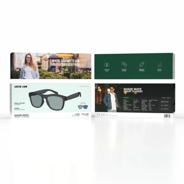 عینک هوشمند گرین لاین Shade Mate | طراحی مدرن و عملکرد هوشمند