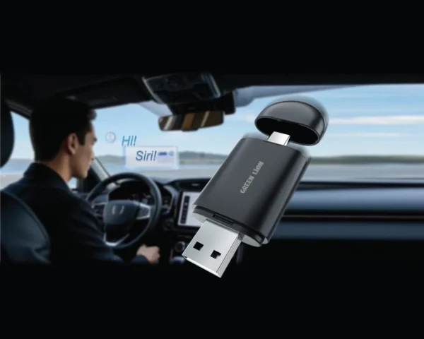 آداپتور بی‌سیم دو در یک گرین لاین برای کارپلی و اندروید