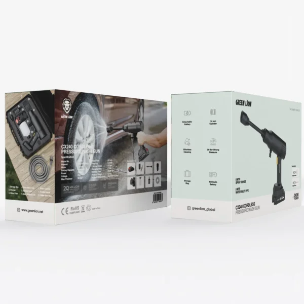 تفنگ شستشوی فشار قوی بی‌سیم CX240 گرین لاین