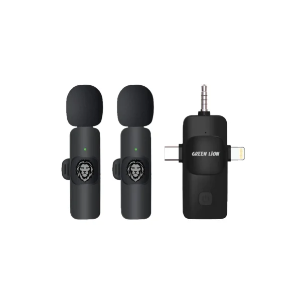 میکروفون ۳ کاره گرین لاین 3IN 1 Microphone Type-C / Lightning / Aux
