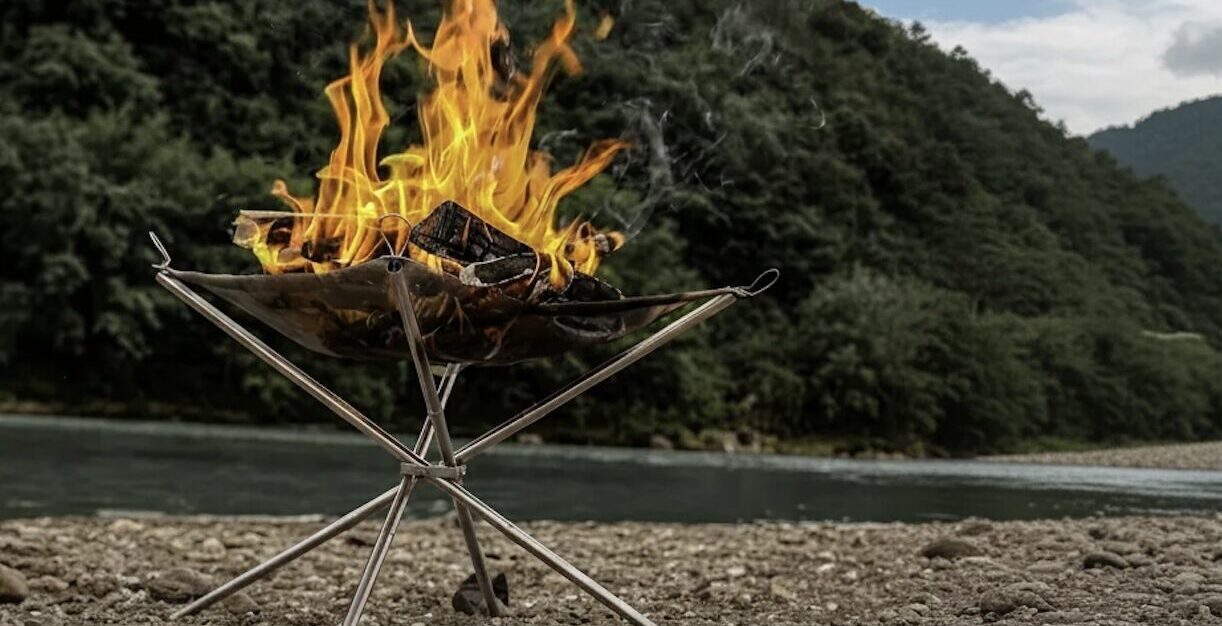 پایه آتشدان قابل‌حمل استیل گرین لاین Portable Bonfire Stand