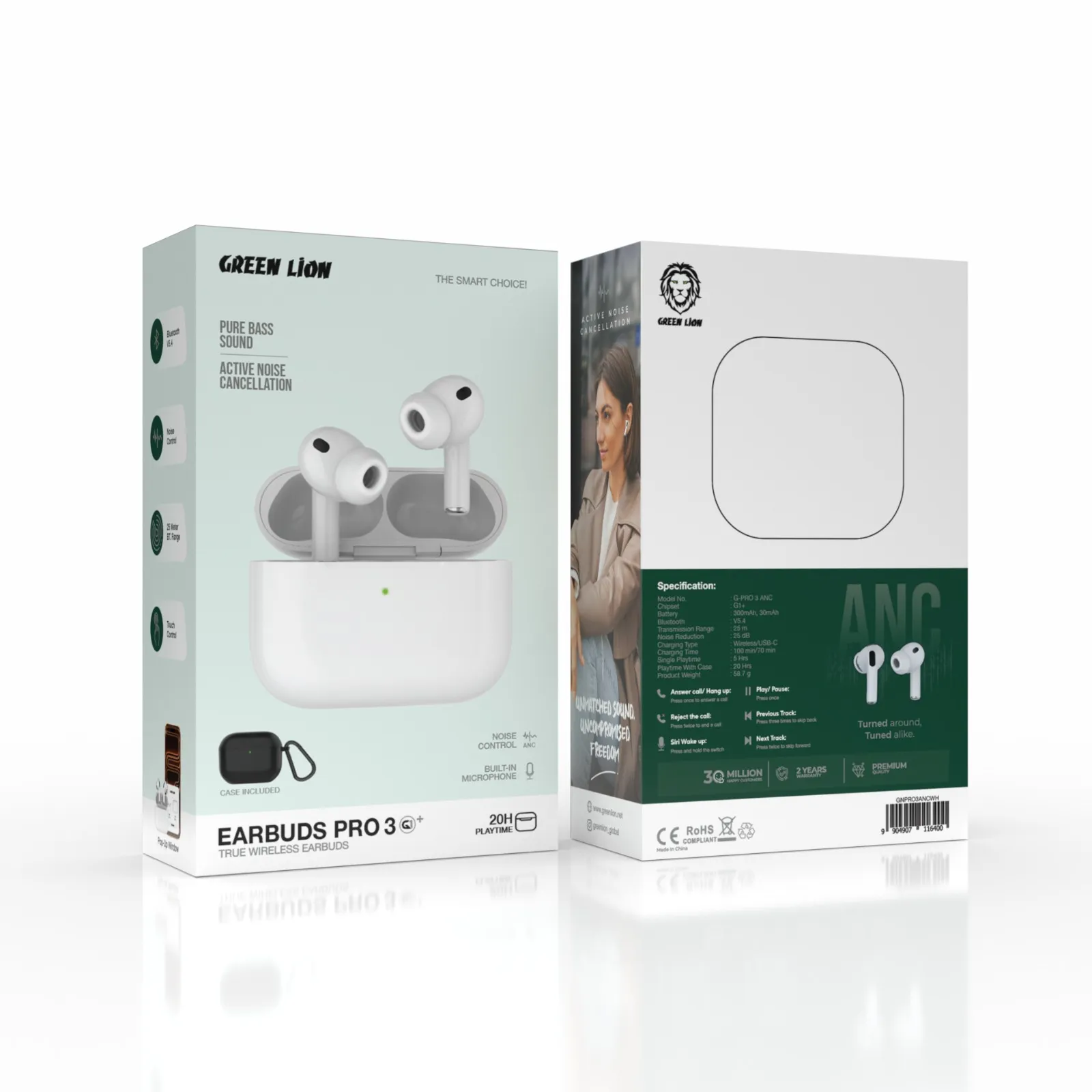 ایرپاد پرو ۳ جی وان پلاس گرین لاین +Earbuds Pro 3 G1