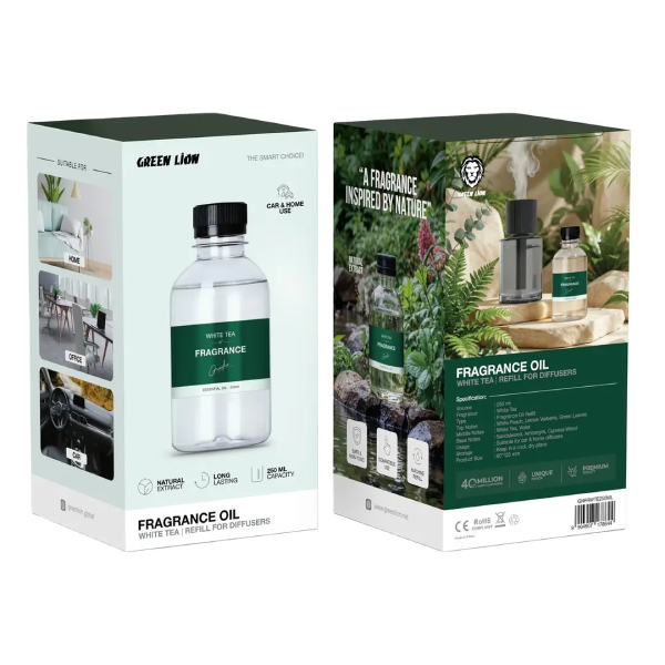 روغن خوشبوکننده و مایع یدک دیفیوزر با رایحه چای سفید گرین لاین Fragrance Oil White Tea & Refill for Diffusers