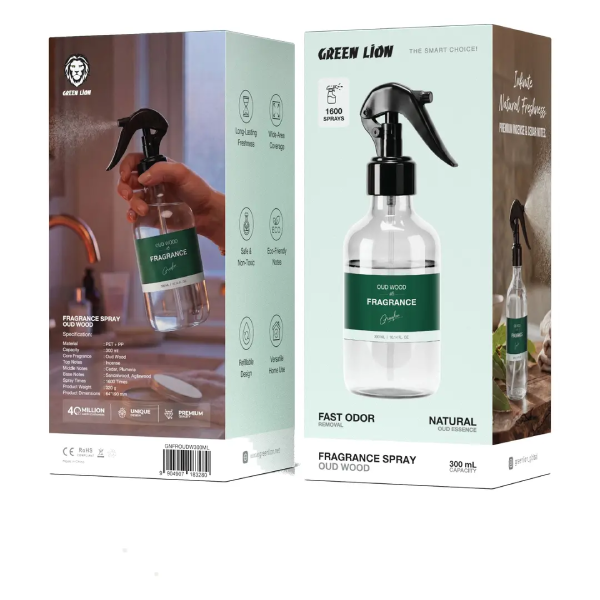 اسپری خوشبوکننده رایحه چوب عود گرین لاین Fragrance Spray Oud Wood
