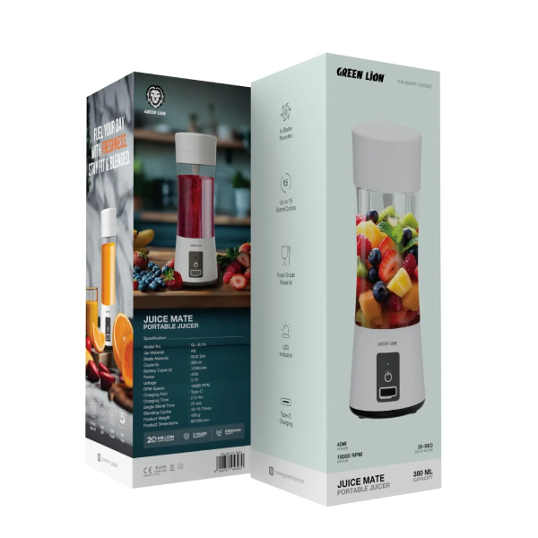 بلندر قابل حمل 380 میلی لیتری گرین لاین Juice Mate Portable blender 380mL