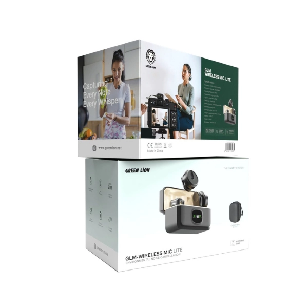 میکروفون یقه‌ای بی سیم GLM لایت گرین لاین GLM-Wireless Mic Lit with Type-C & Lightning