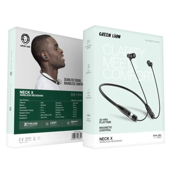 هندزفری گردنی بلوتوثی Neck X گرین لاین Neck X Wireless Neckband